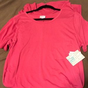 🌸LulaRoe Solid Pink Carly 2XL NWT 🌸